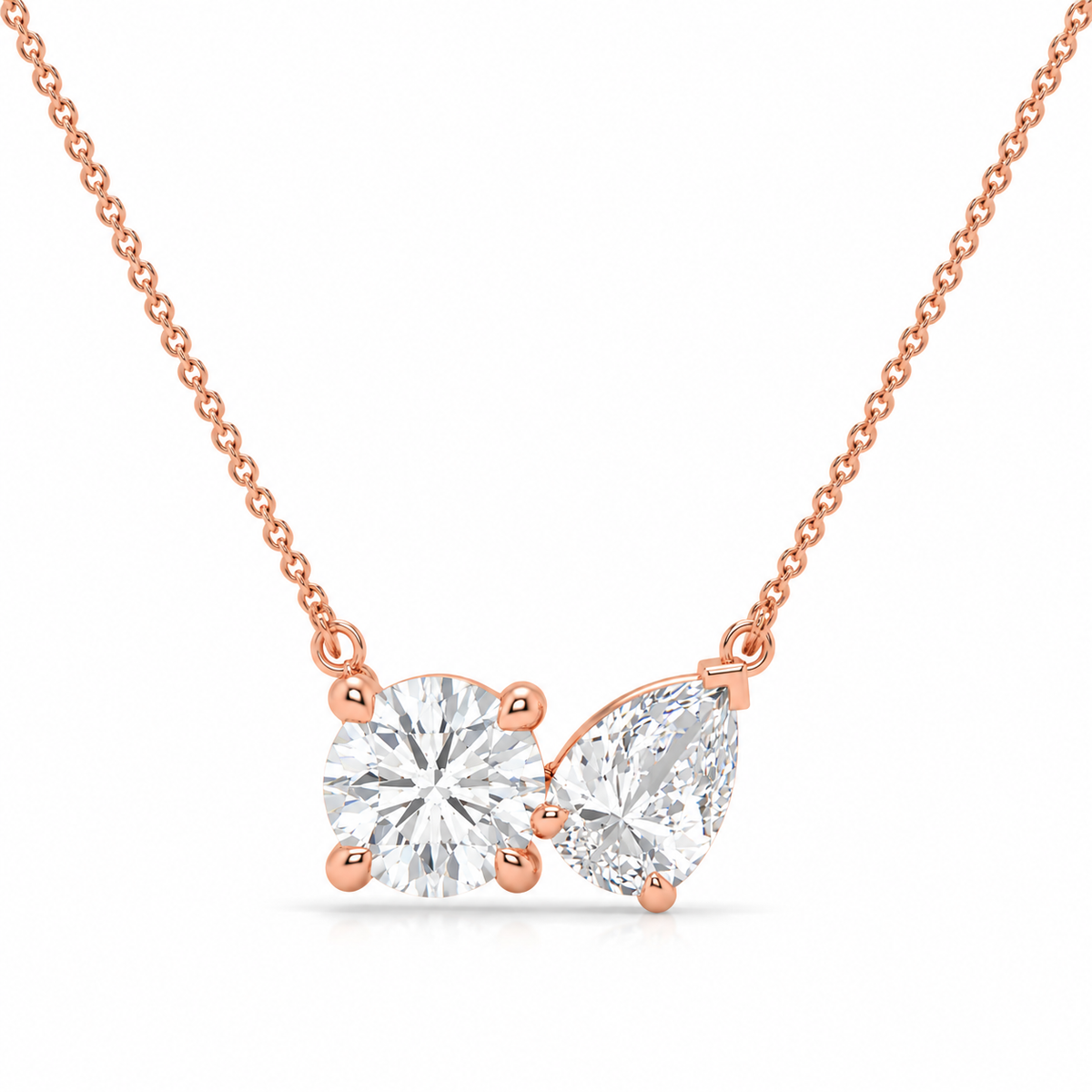 2.00 CTW Diamond Bow Necklace-4