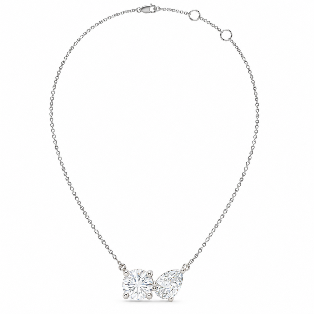 2.00 CTW Diamond Bow Necklace