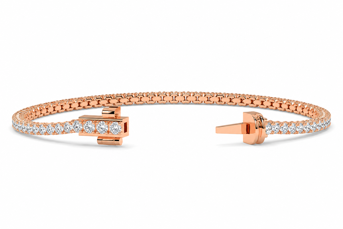2.10 CTW Lab-Grown Diamond Tennis Bracelet – 2.0MM-4