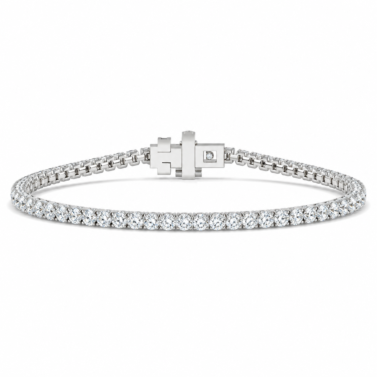 2.10 CTW Lab-Grown Diamond Tennis Bracelet – 2.0MM