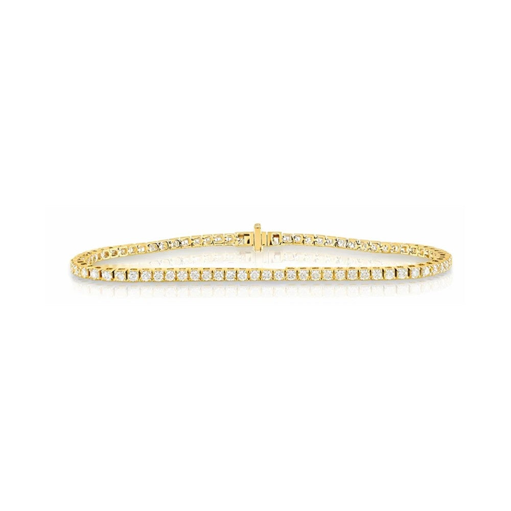 2.34ct Lab Diamond Tennis Bracelet – 2.3mm Iced Bracelet