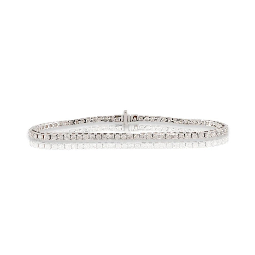 2.34ct Lab Diamond Tennis Bracelet – 2.3mm Iced Bracelet