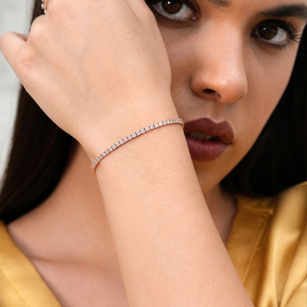 2.34ct Lab Diamond Tennis Bracelet – 2.3mm Iced Bracelet
