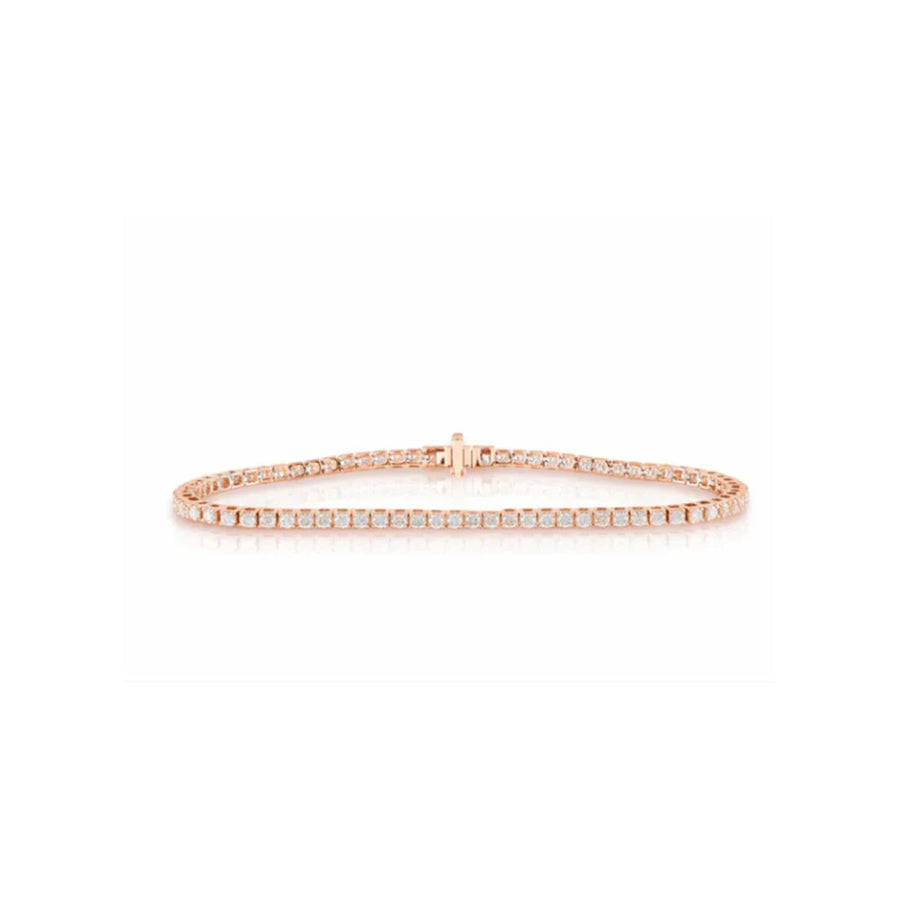 2.34ct Lab Diamond Tennis Bracelet – 2.3mm Iced Bracelet