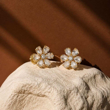 2.35 Diamond Flower Earrings