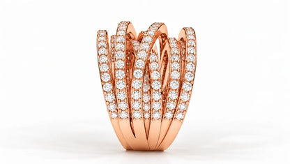 2.45-ctw-multi-row-diamond-crossover-statement-ring-rose-gold-side-view