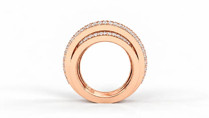 2.45-ctw-multi-row-diamond-crossover-statement-ring-rose-gold-top-view