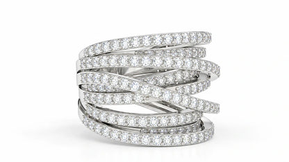 2.45-ctw-multi-row-diamond-crossover-statement-ring-white-gold-angled-view