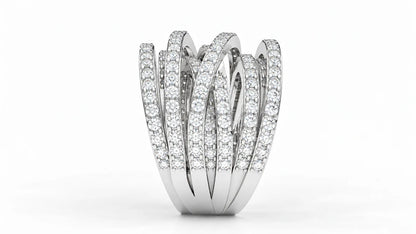 2.45-ctw-multi-row-diamond-crossover-statement-ring-white-gold-side-view