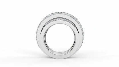 2.45-ctw-multi-row-diamond-crossover-statement-ring-white-gold-top-view