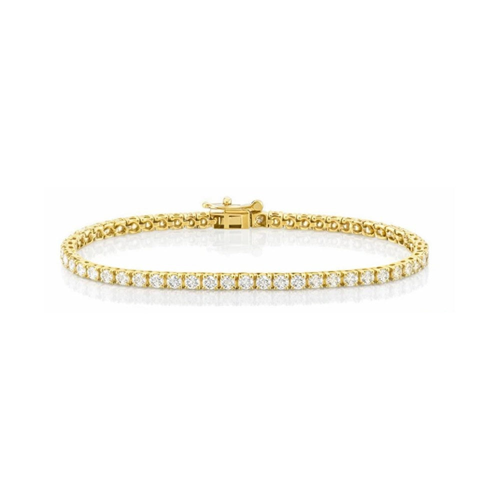 2.5MM Lab Diamond Tennis Bracelet – 3.77CT | Classic Tennis