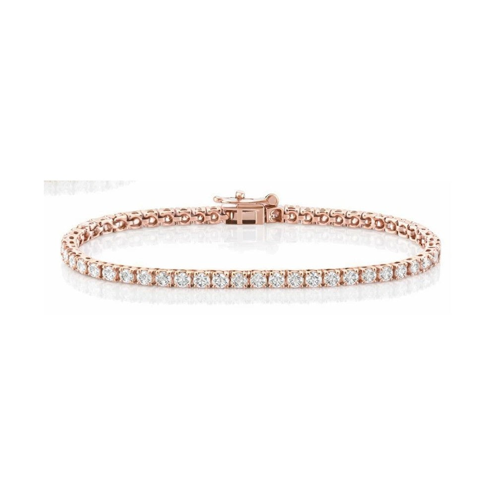 2.5MM Lab Diamond Tennis Bracelet – 3.77CT | Classic Tennis