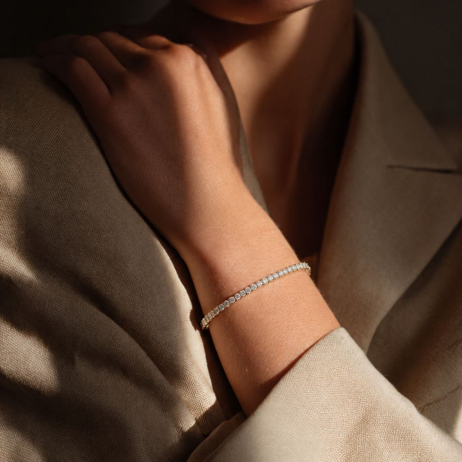 2.5MM Lab Diamond Tennis Bracelet – 3.77CT | Classic Tennis