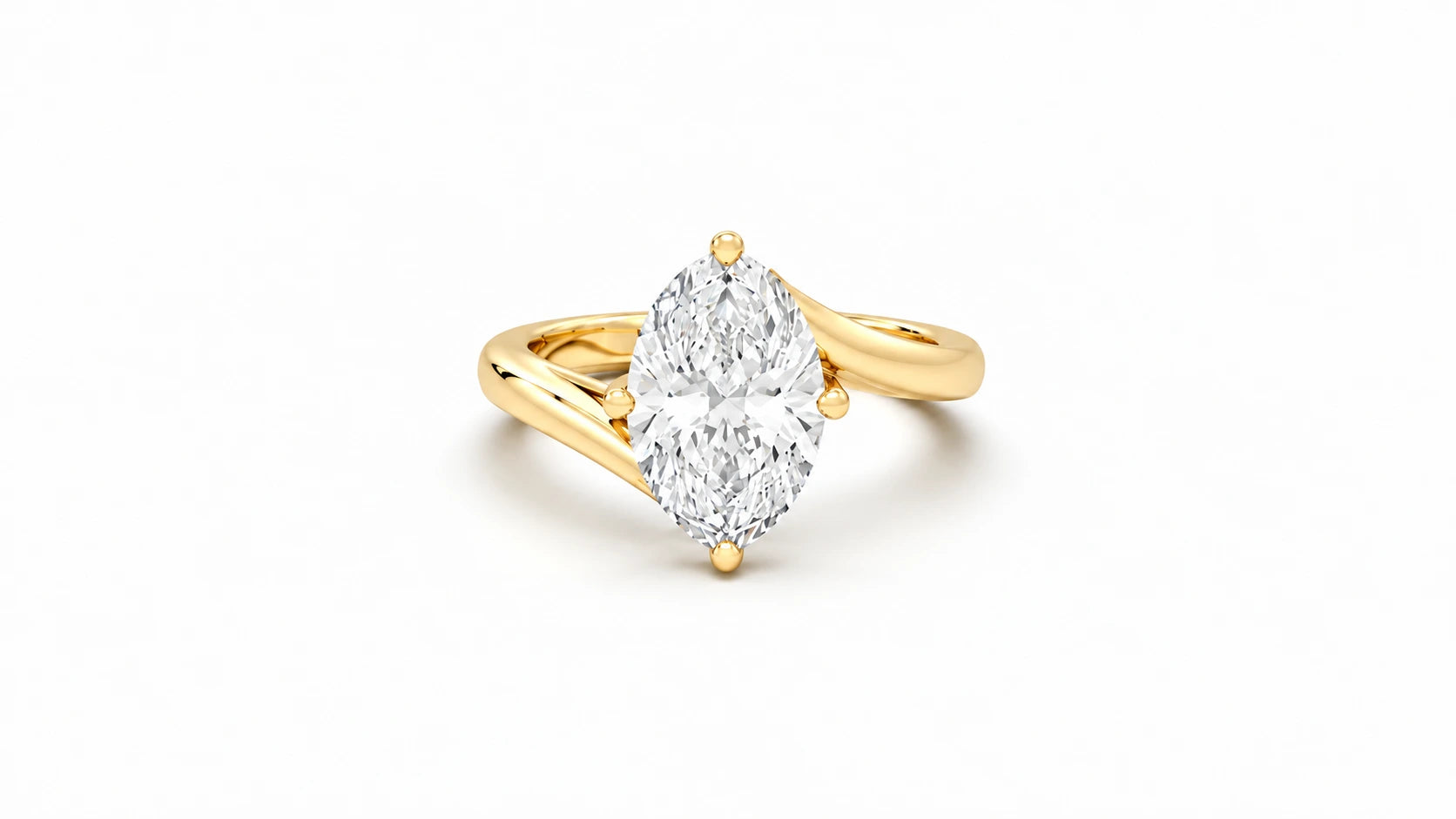 2.5 CTW Oval Diamond Solitaire Engagement Ring - Main