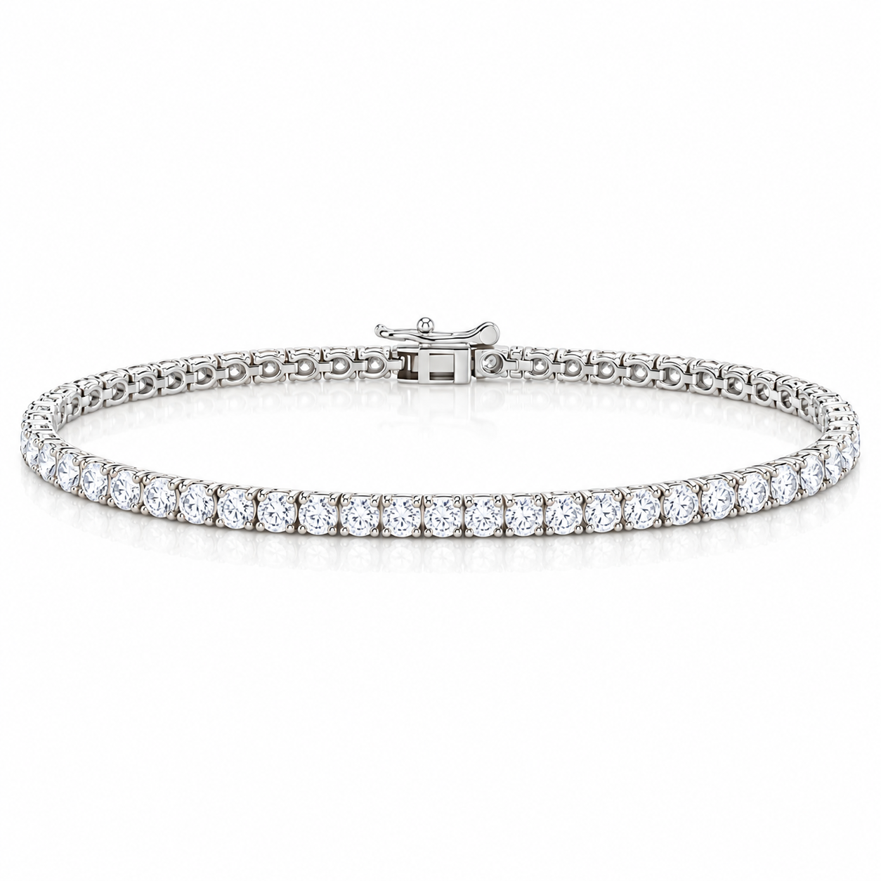 2.5mm Diamond Tennis Bracelet – 3.77 CTW-1