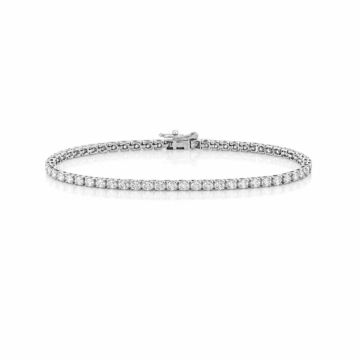 2.5mm Diamond Tennis Bracelet – 3.77 CTW2