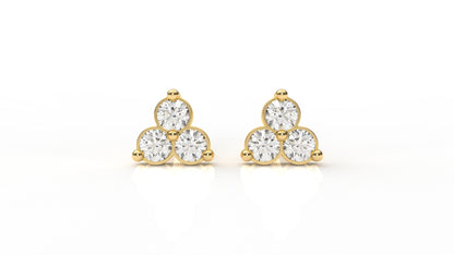 Gold earring with diamonds GLAM NYC