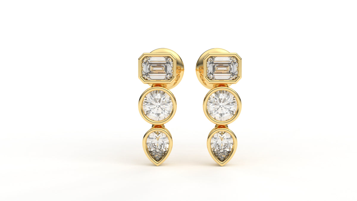 1.19 CTW Lab-Grown Diamond Drop Earrings