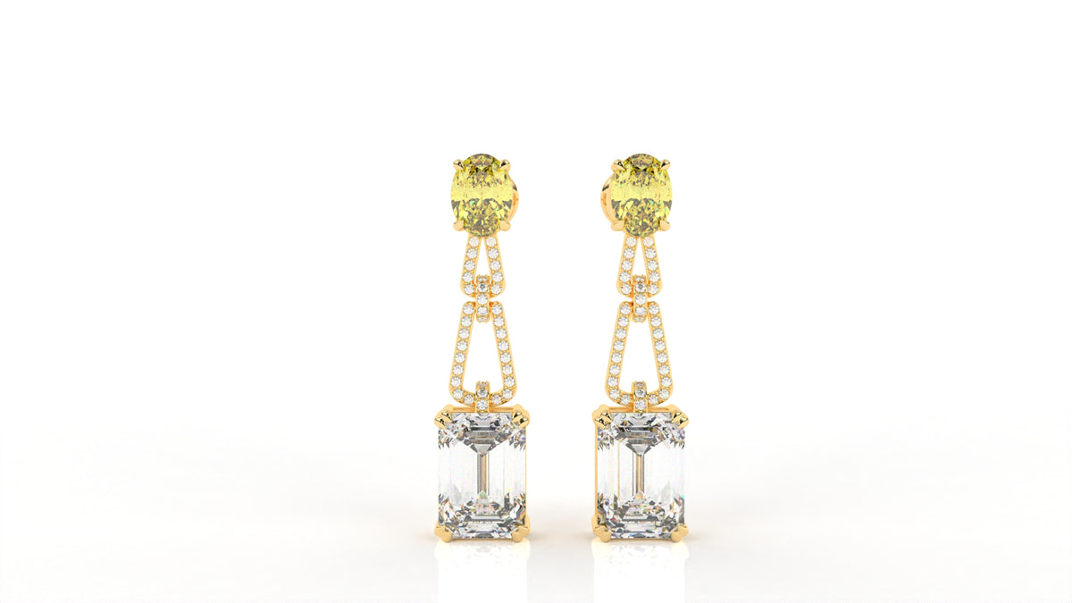 12.35 CTW Diamond Drop Earring