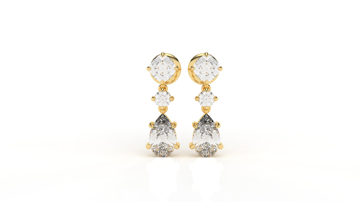 2.71 CTW Lab-Grown Diamond Drop Earrings