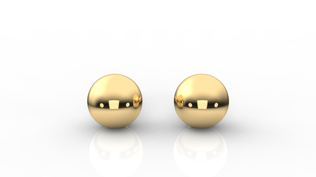gold round earrings GLAM NYC