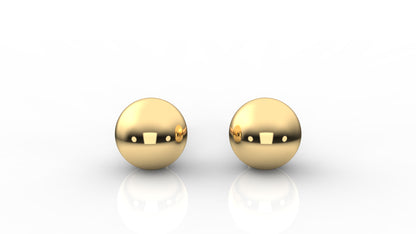 gold round earrings GLAM NYC
