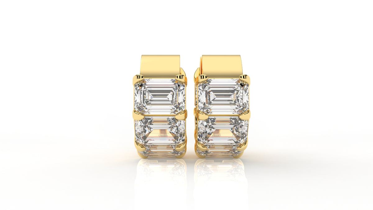 10.00 CTW Lab-Grown Diamond Hoop Earrings