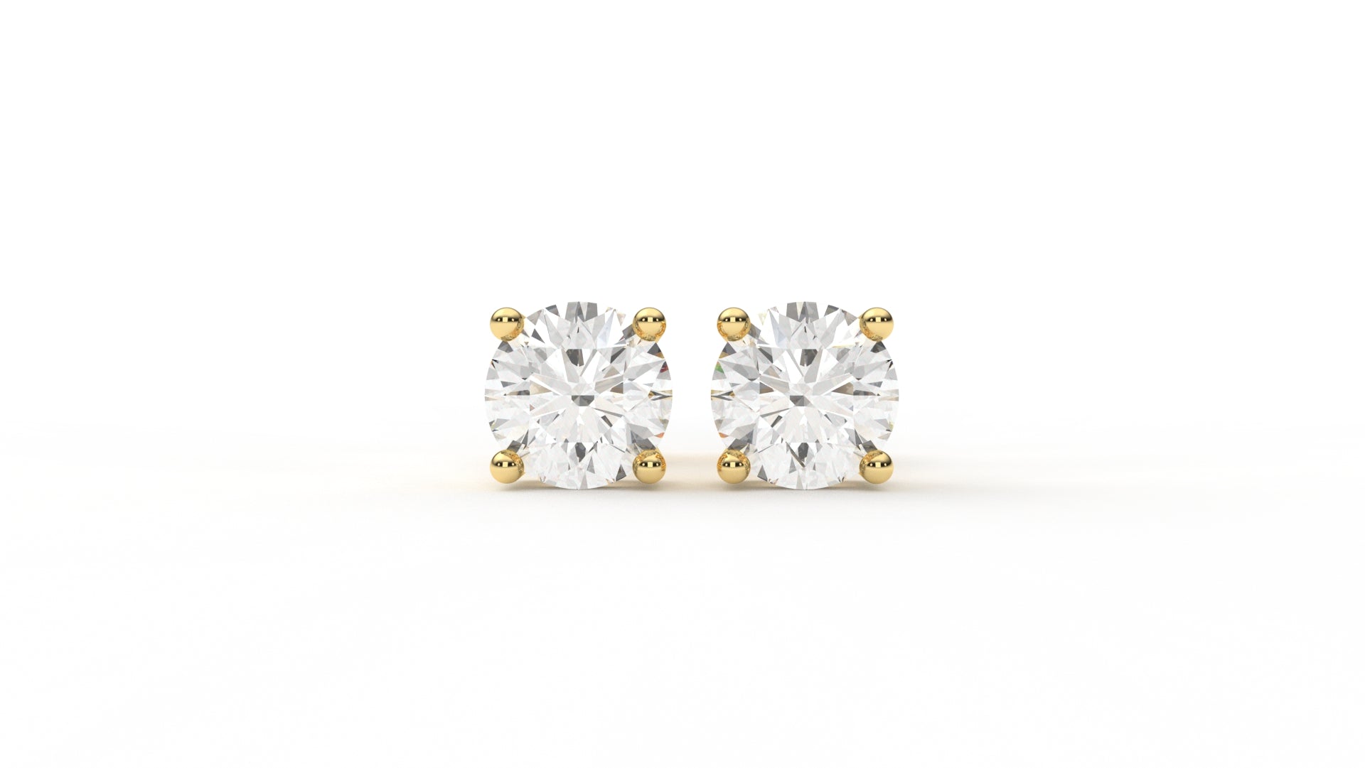 3 CTW Diamond Cluster Stud Earring