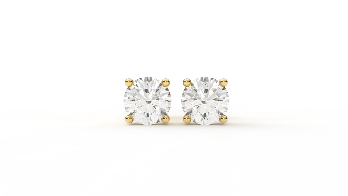 3 CTW Diamond Cluster Stud Earring