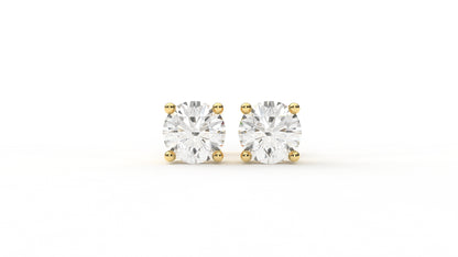 3 CTW Diamond Cluster Stud Earring