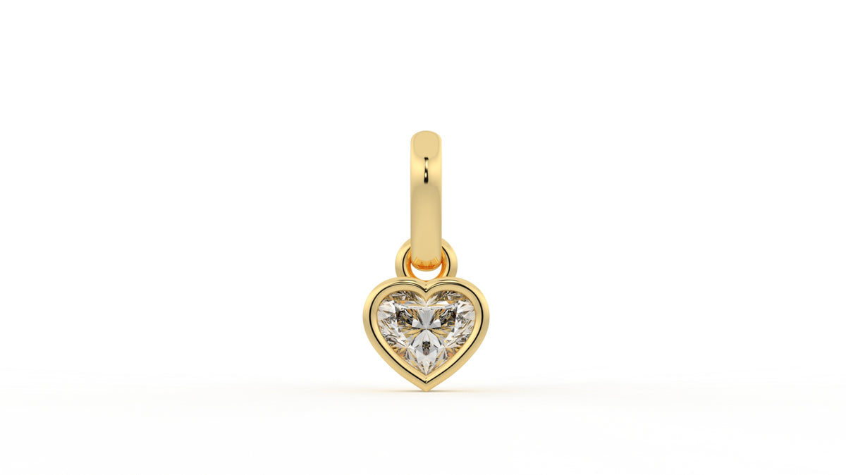 1 CTW Heart Cut Diamond Solitaire Pendant