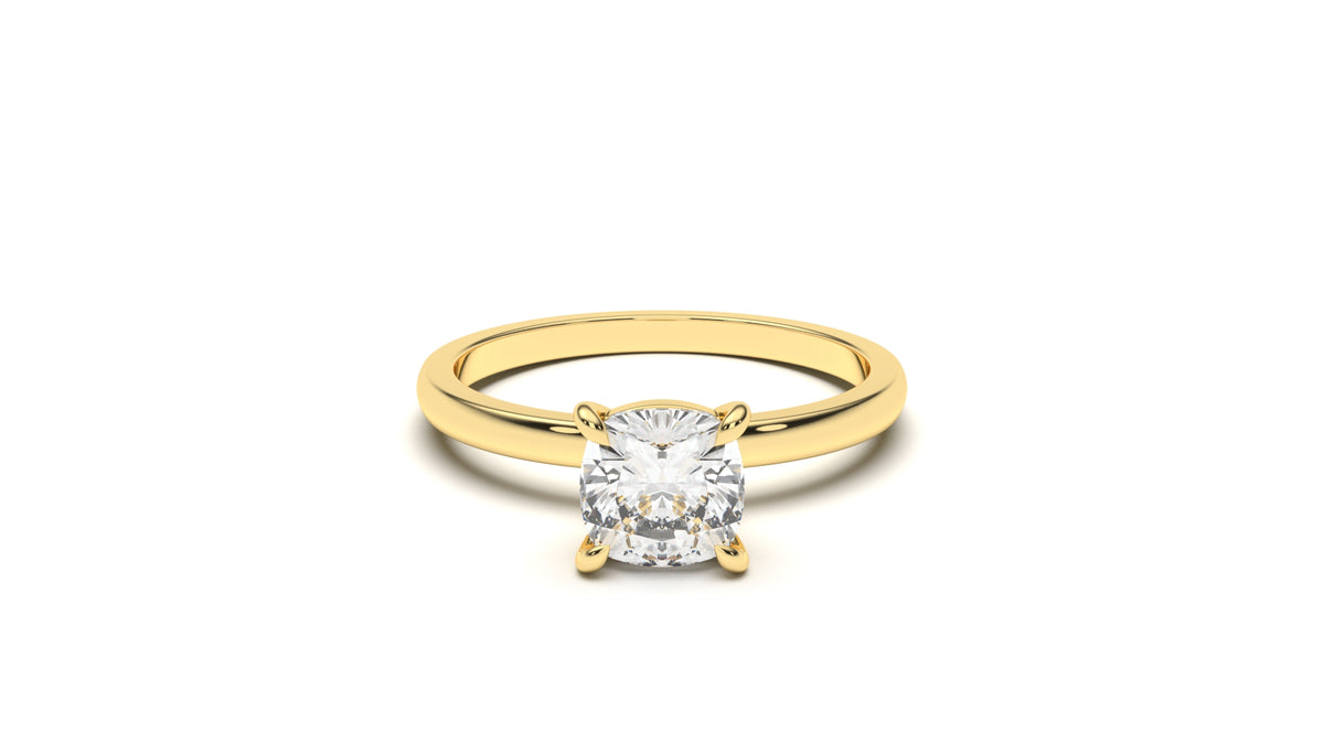 0.95 CTW Round Diamond Solitaire Engagement Ring