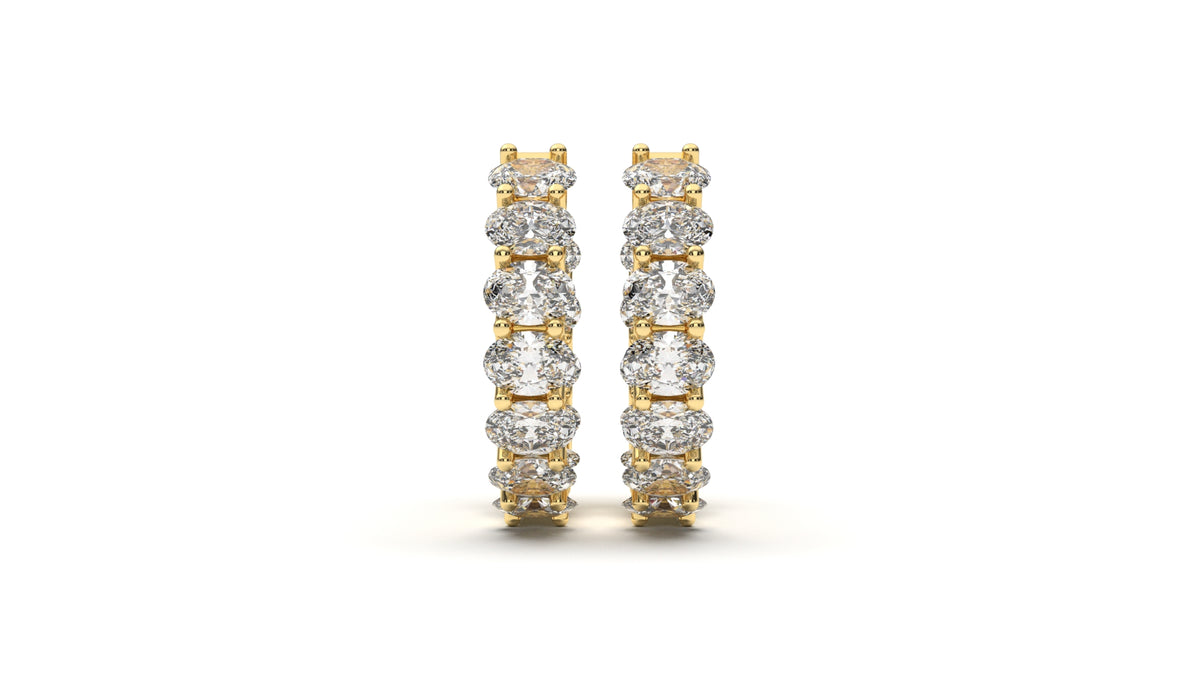 1.92 CTW Diamond Hoop Earrings