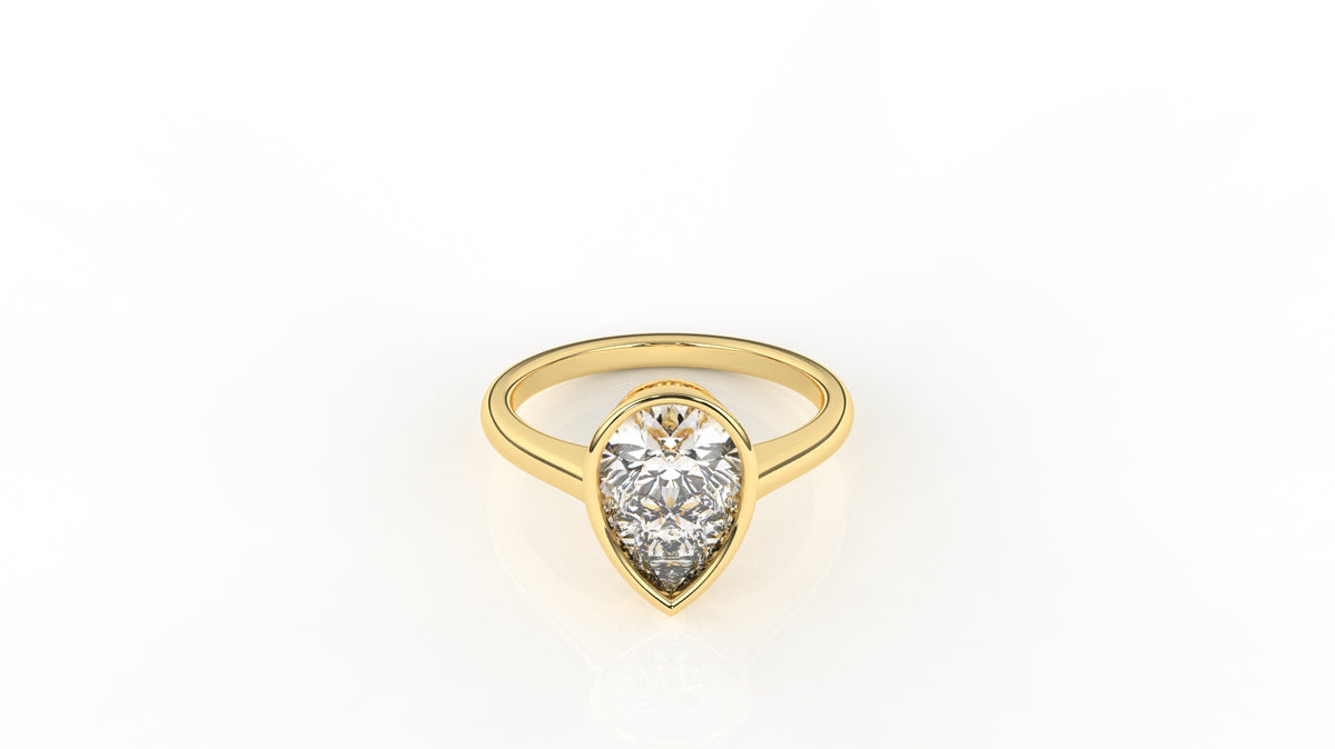 2.00 CTW Pear Diamond Solitaire Ring