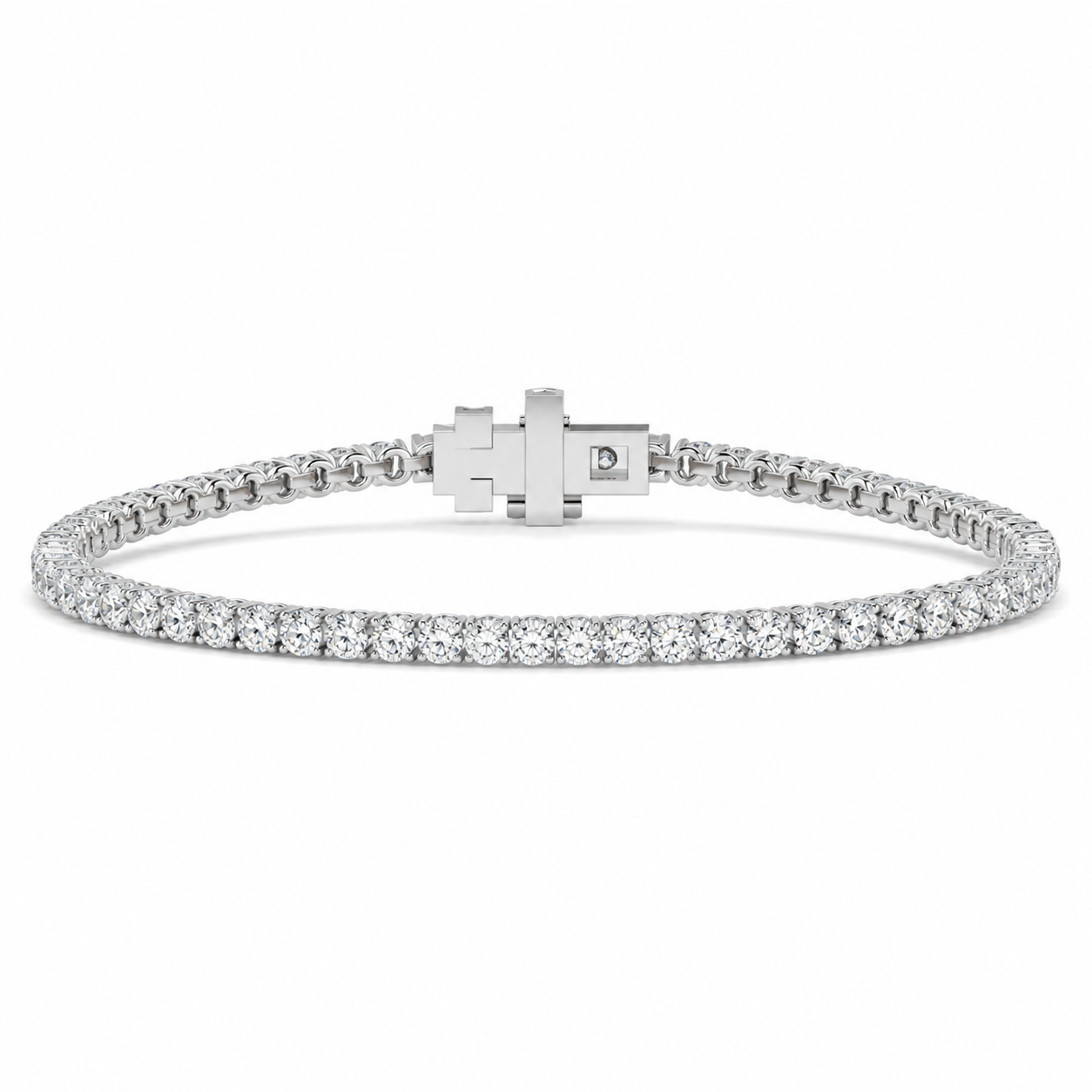 3.16 CTW Lab-Grown Diamond Tennis Bracelet – 2.3MM