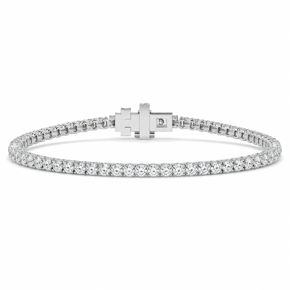 3.16 CTW Lab-Grown Diamond Tennis Bracelet – 2.3MM