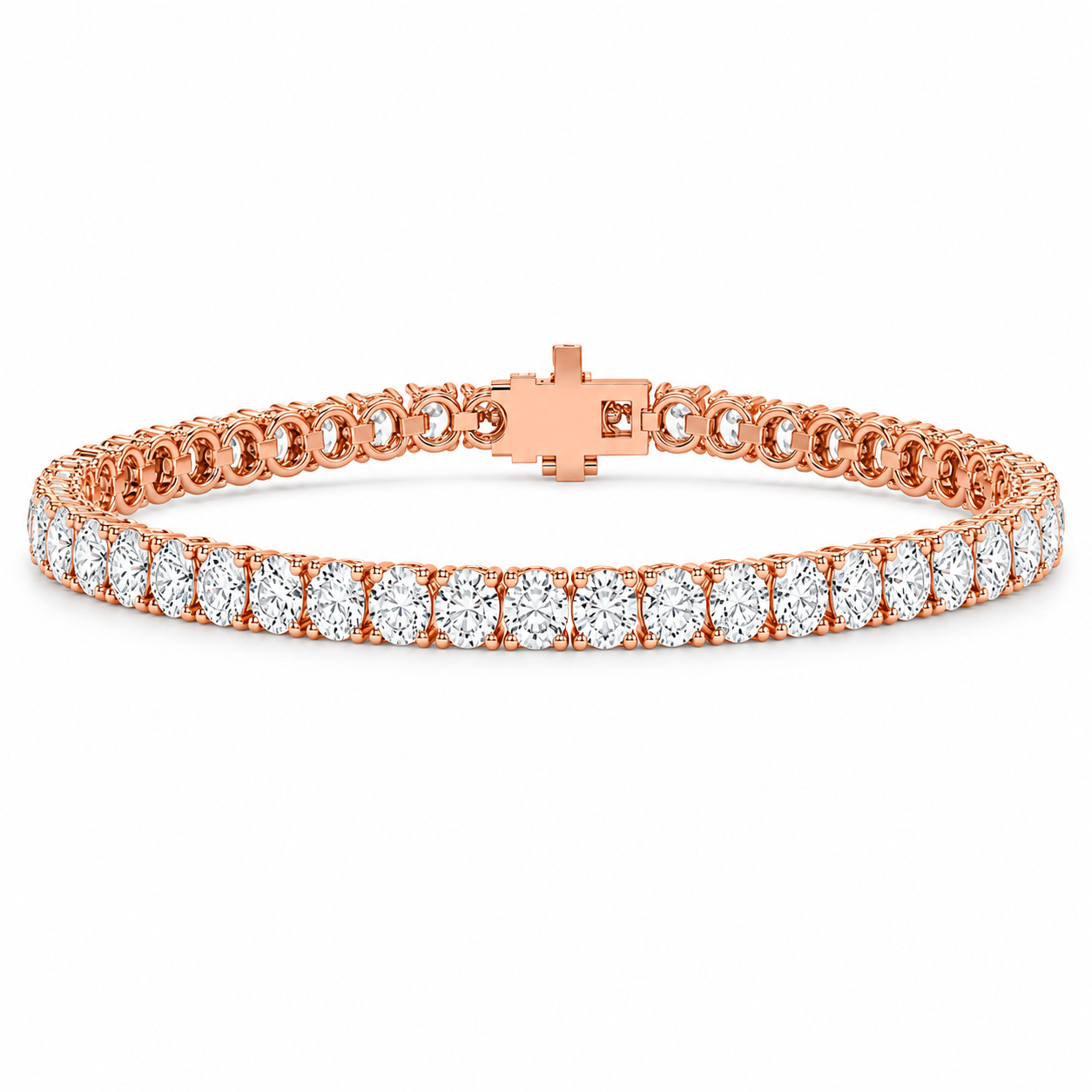 3.7MM Diamond Tennis Bracelet - 8.00 CTW-1