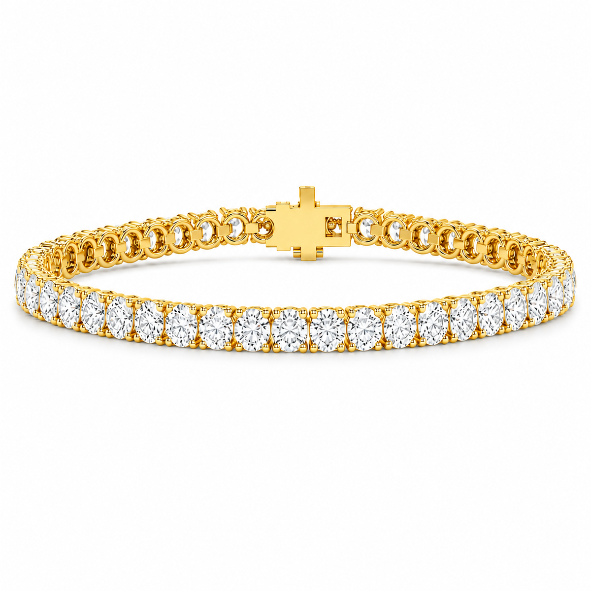 3.7MM Diamond Tennis Bracelet - 8.00 CTW-3