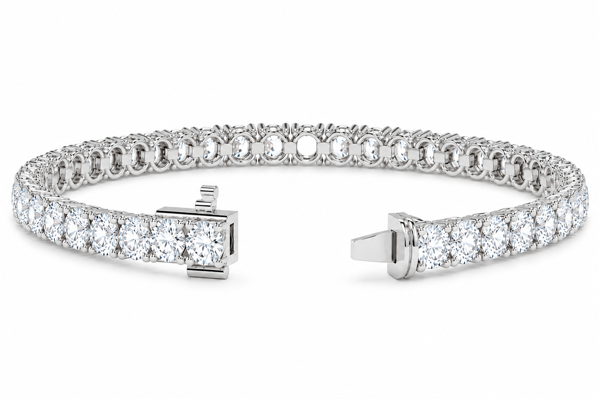 3.7MM Diamond Tennis Bracelet - 8.00 CTW-5