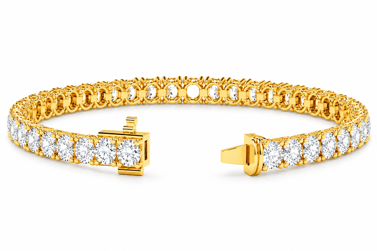 3.7MM Diamond Tennis Bracelet - 8.00 CTW-6