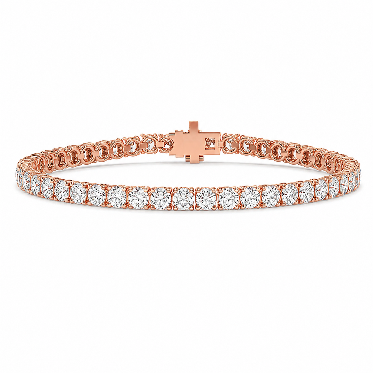 3.7MM Diamond Tennis Bracelet - 8.00 CTW1