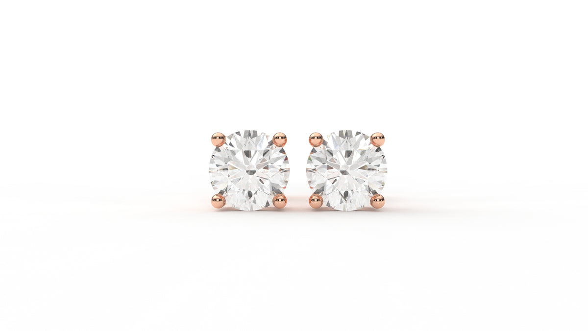3 CTW Diamond Cluster Stud Earring