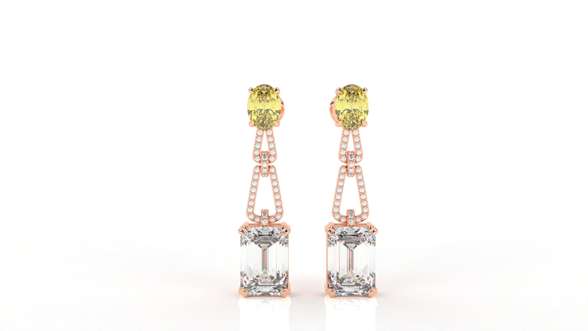 12.35 CTW Diamond Drop Earring