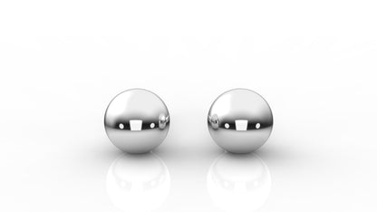 Silver ball earrings GLAM NYC