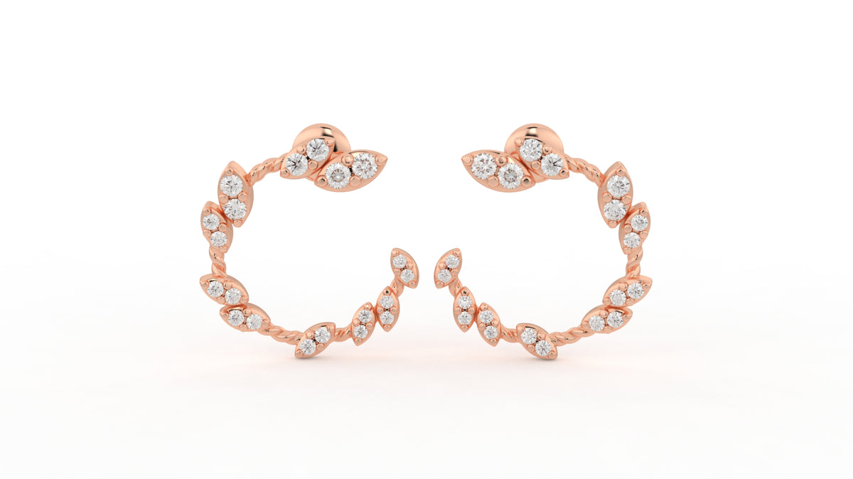 0.73 CTW Diamond Hoop Earring