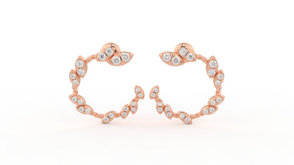 0.73 CTW Diamond Hoop Earring