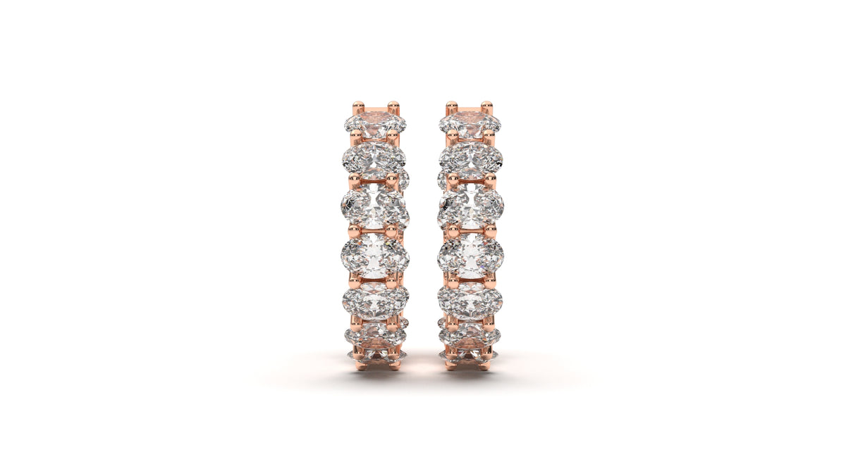 1.92 CTW Diamond Hoop Earrings