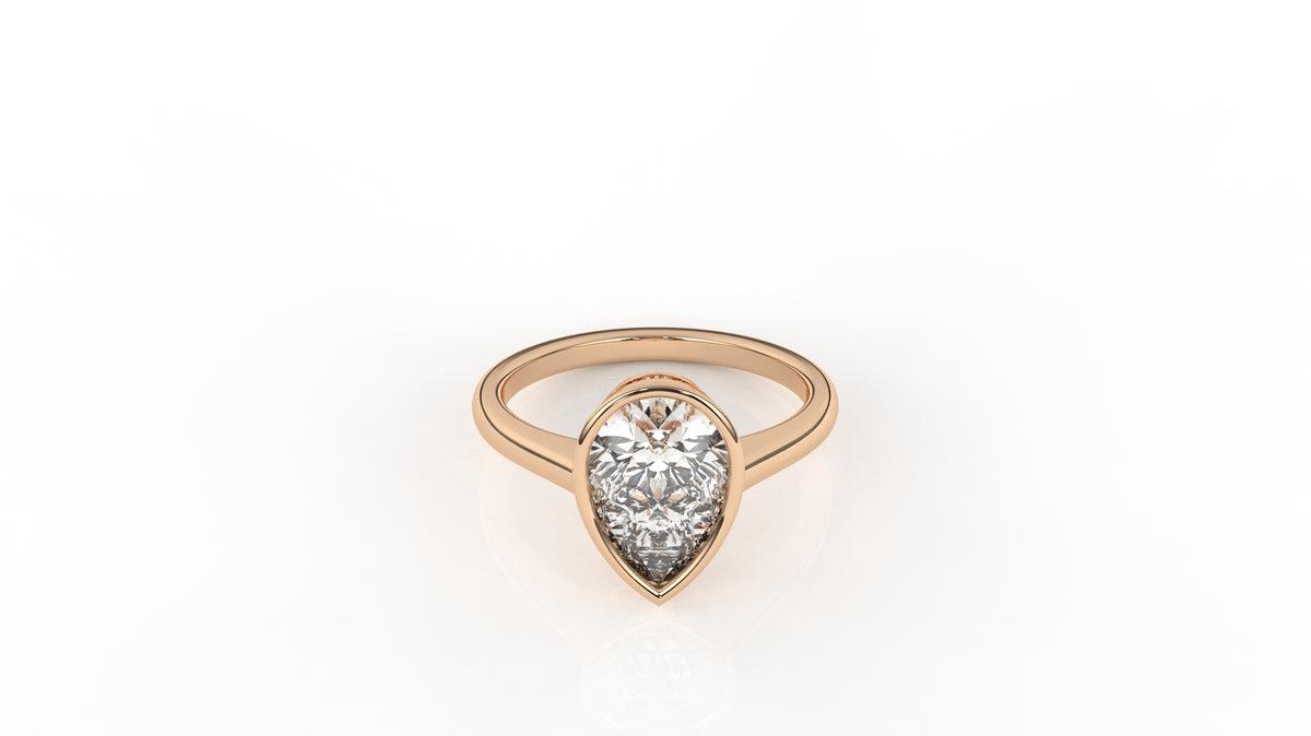 2.00 CTW Pear Diamond Solitaire Ring