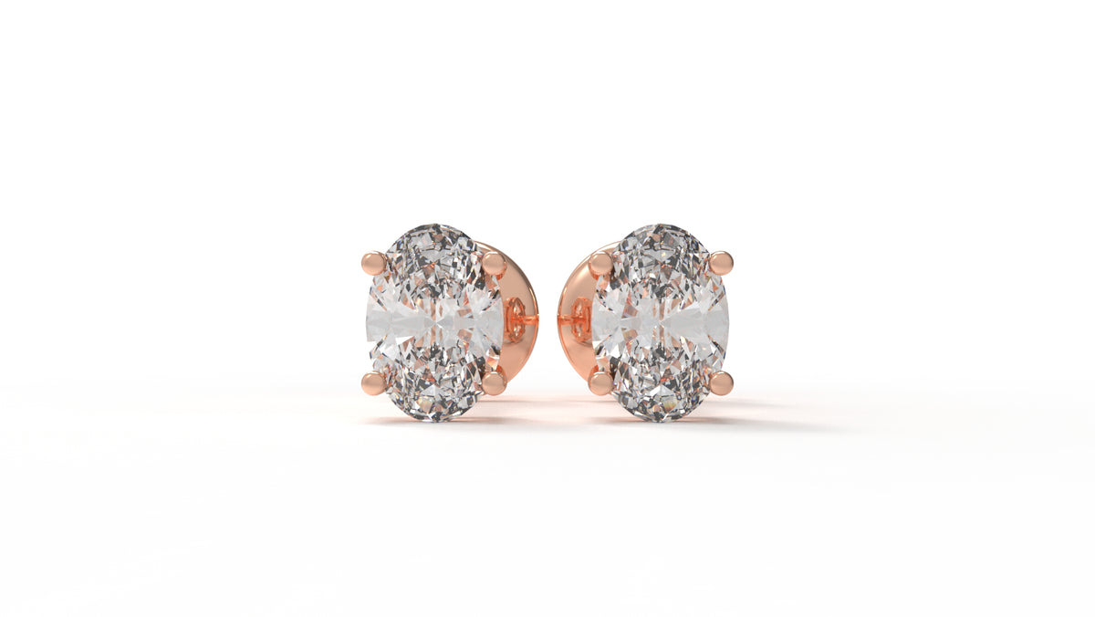 1.00 CTW Lab-Grown Diamond Stud Earrings
