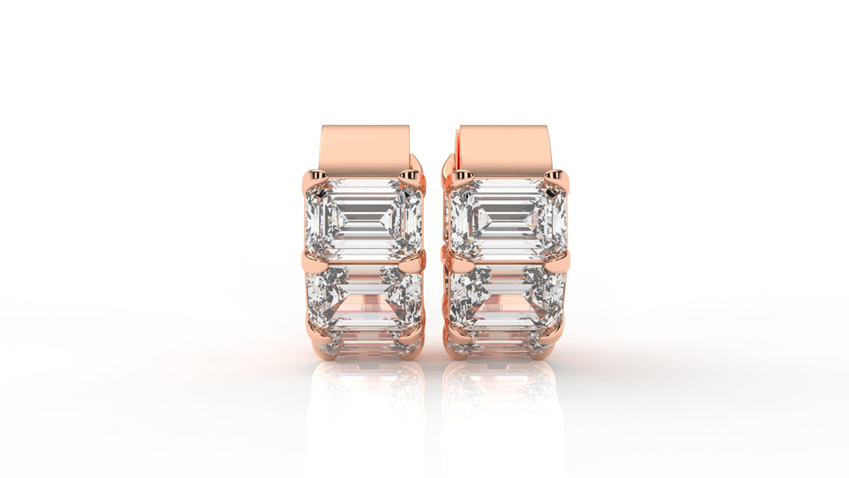 10.00 CTW Lab-Grown Diamond Hoop Earrings
